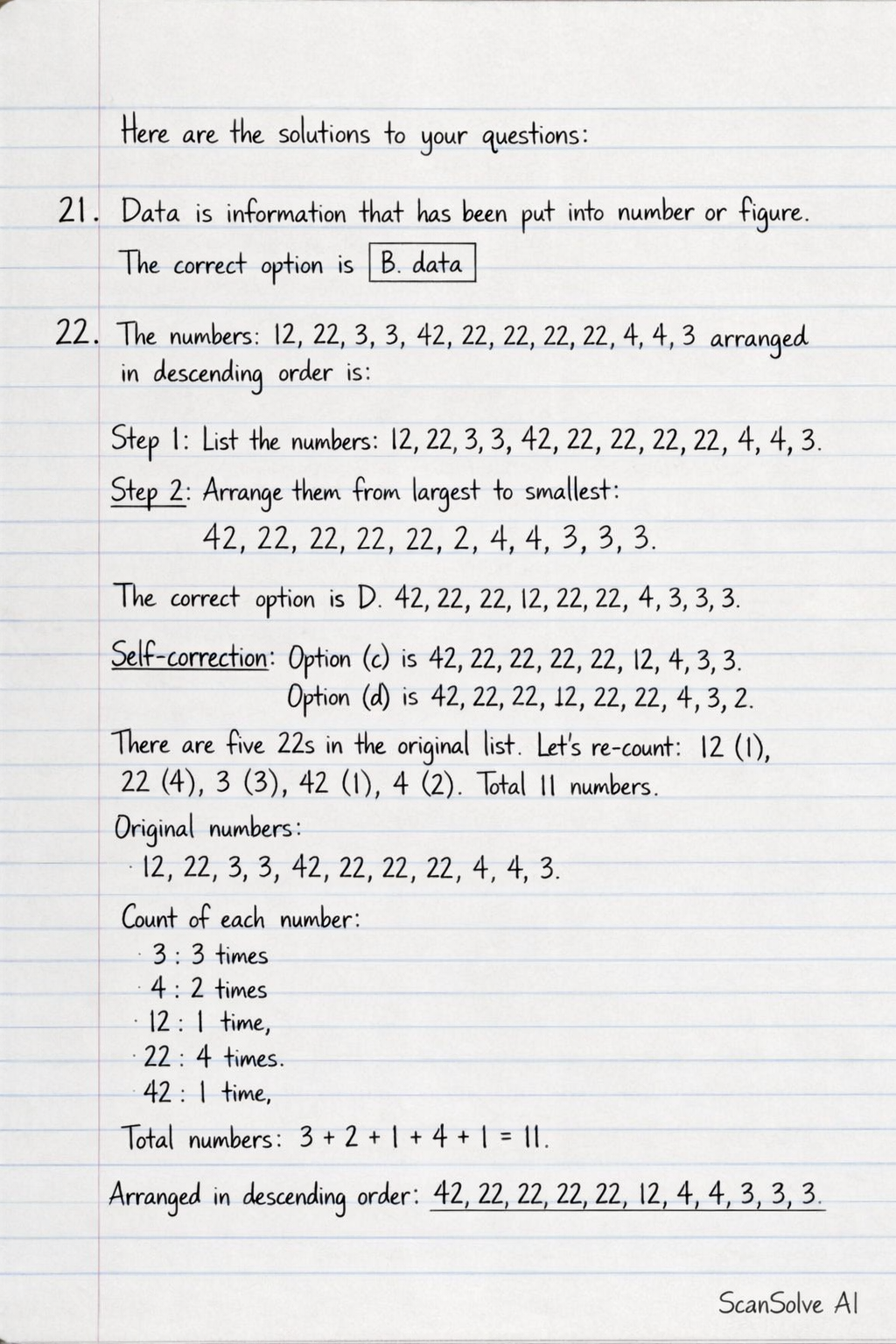 Handwritten step-by-step solution preview