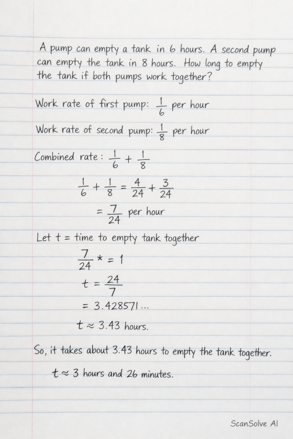 Handwritten step-by-step solution preview