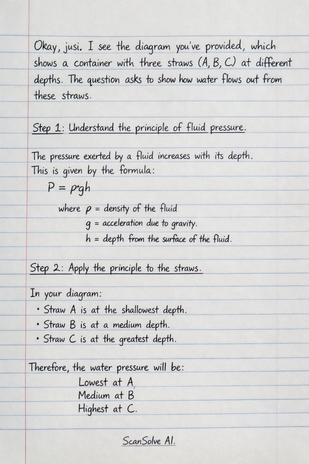 Handwritten step-by-step solution preview