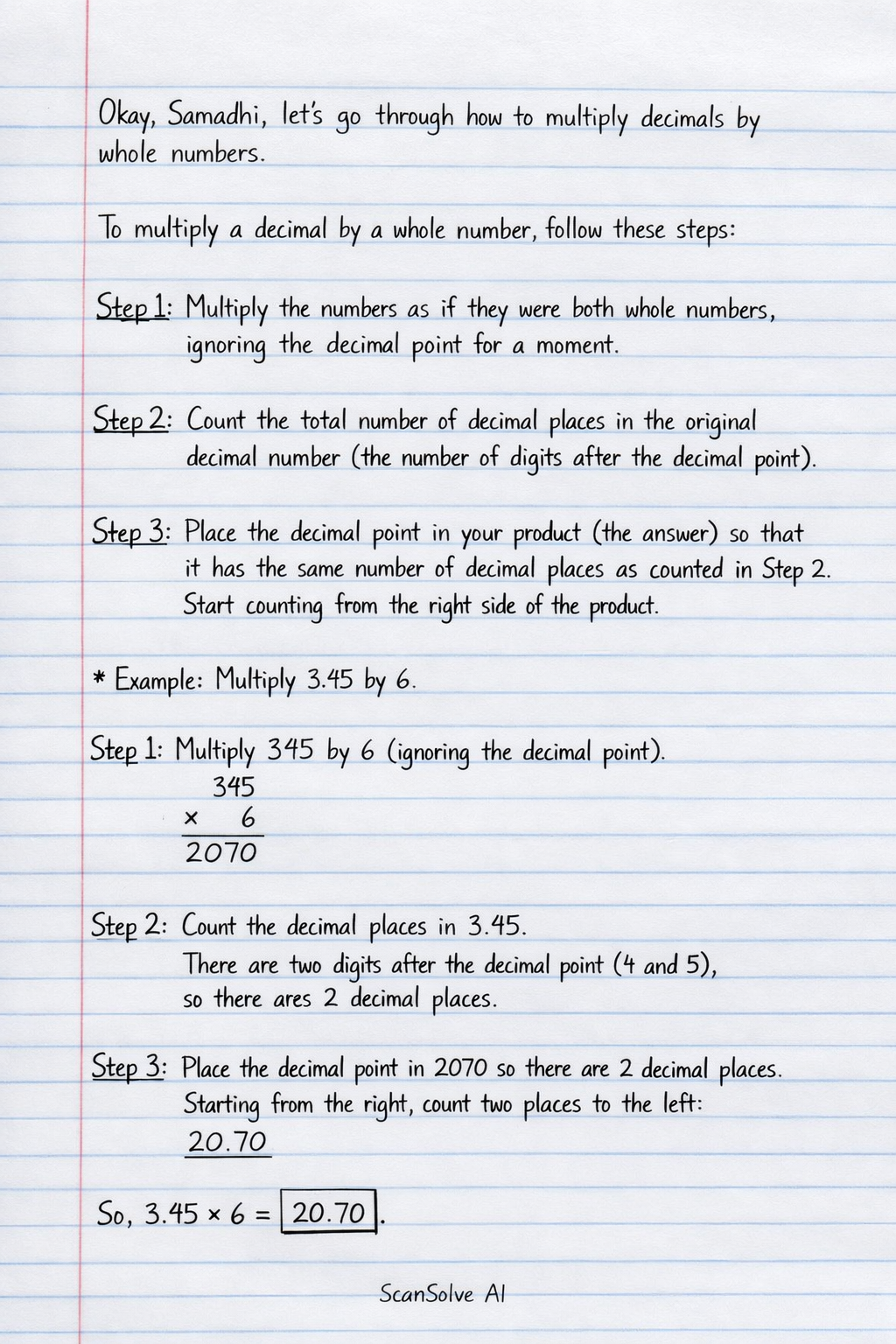 Handwritten step-by-step solution preview