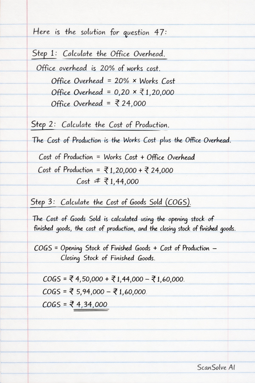 Handwritten step-by-step solution preview