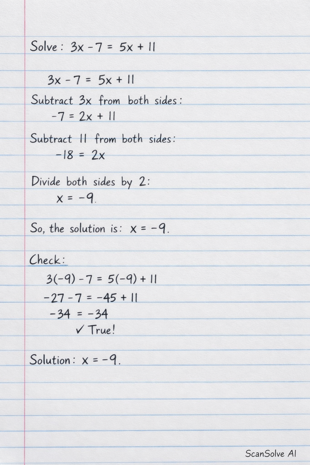 Handwritten step-by-step solution preview