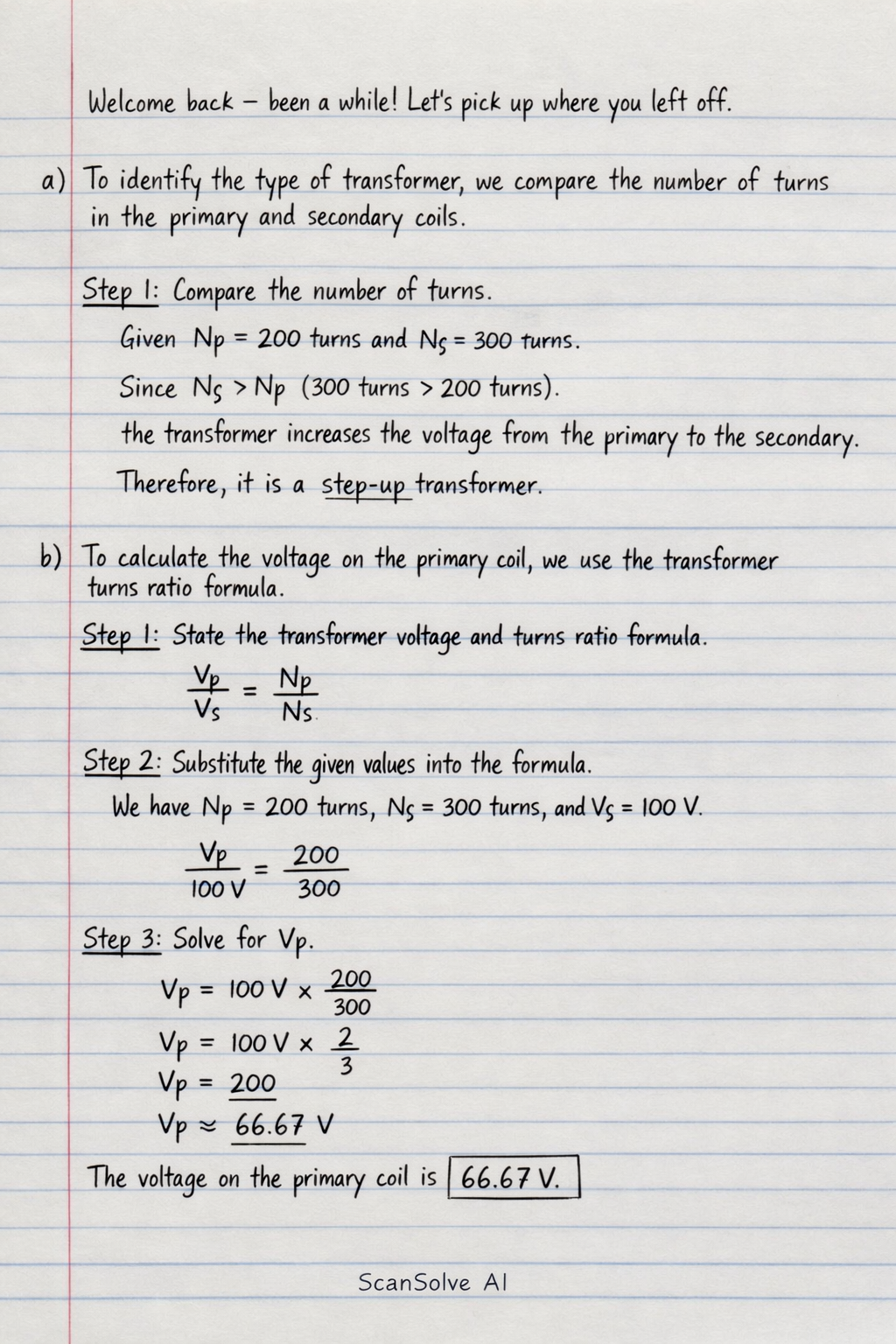 Handwritten step-by-step solution preview