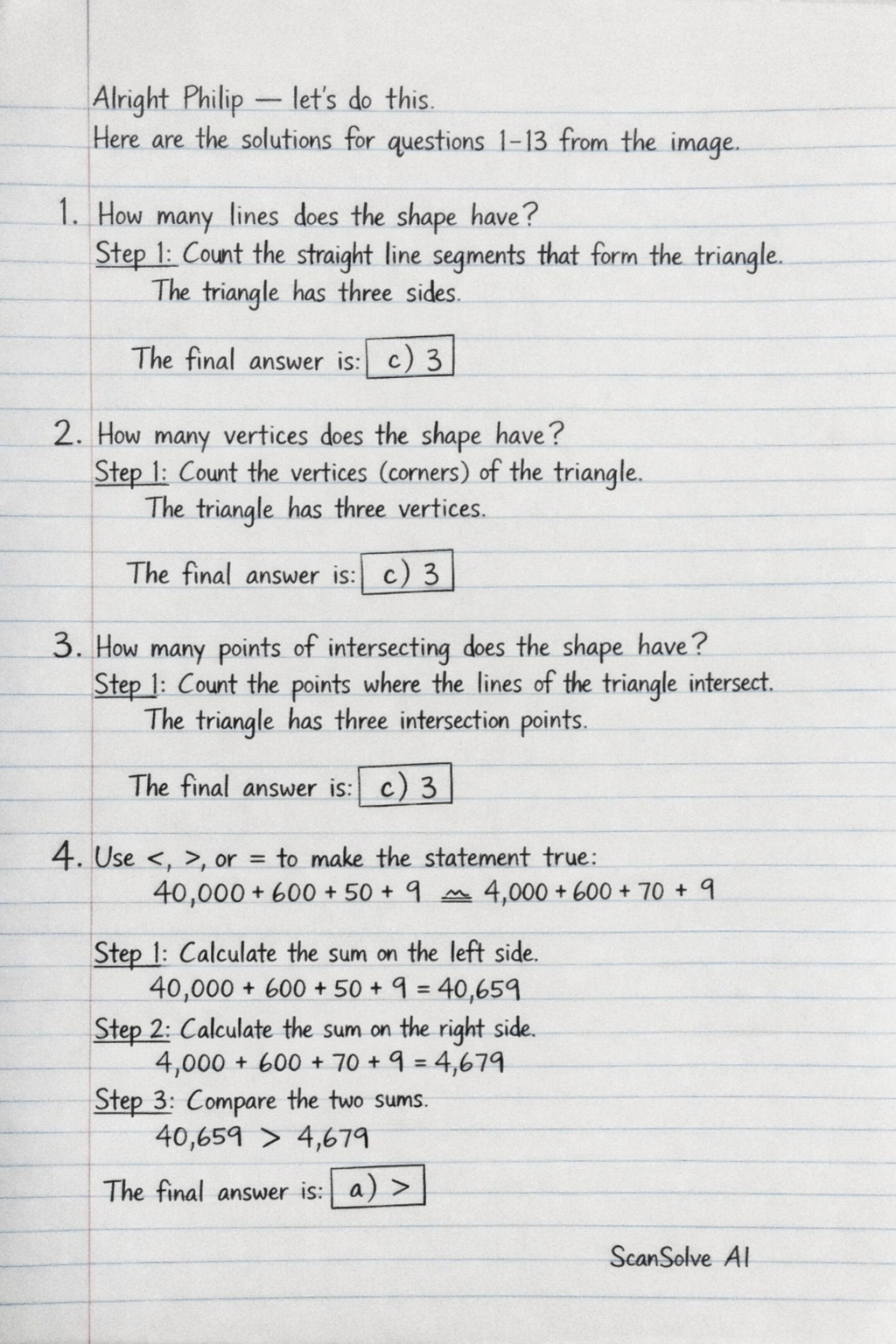 Handwritten step-by-step solution preview