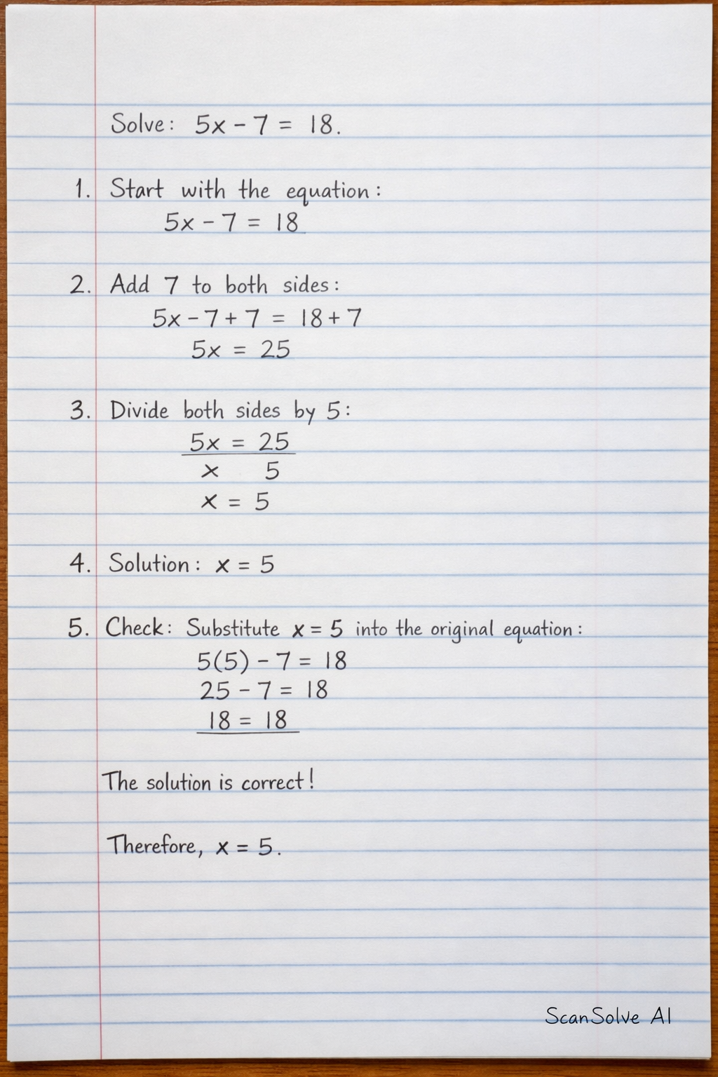 Handwritten step-by-step solution preview