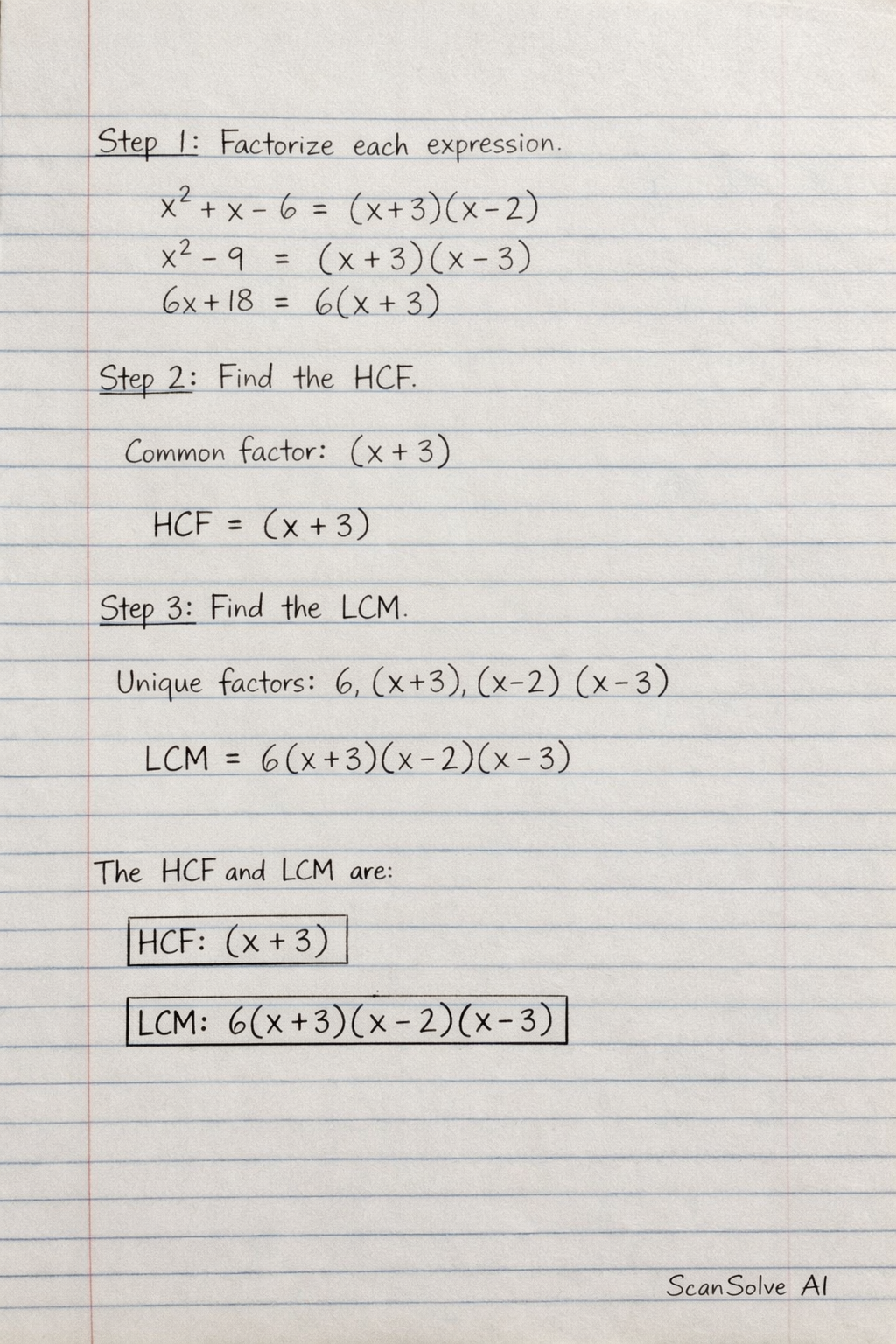 Handwritten step-by-step solution preview