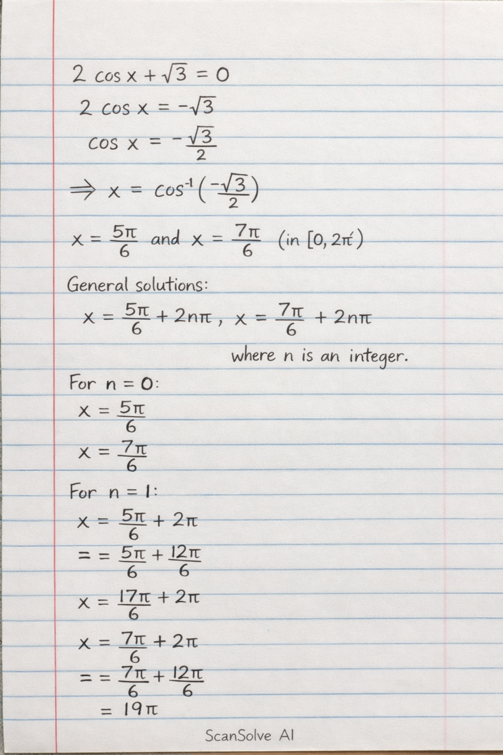 Handwritten step-by-step solution preview