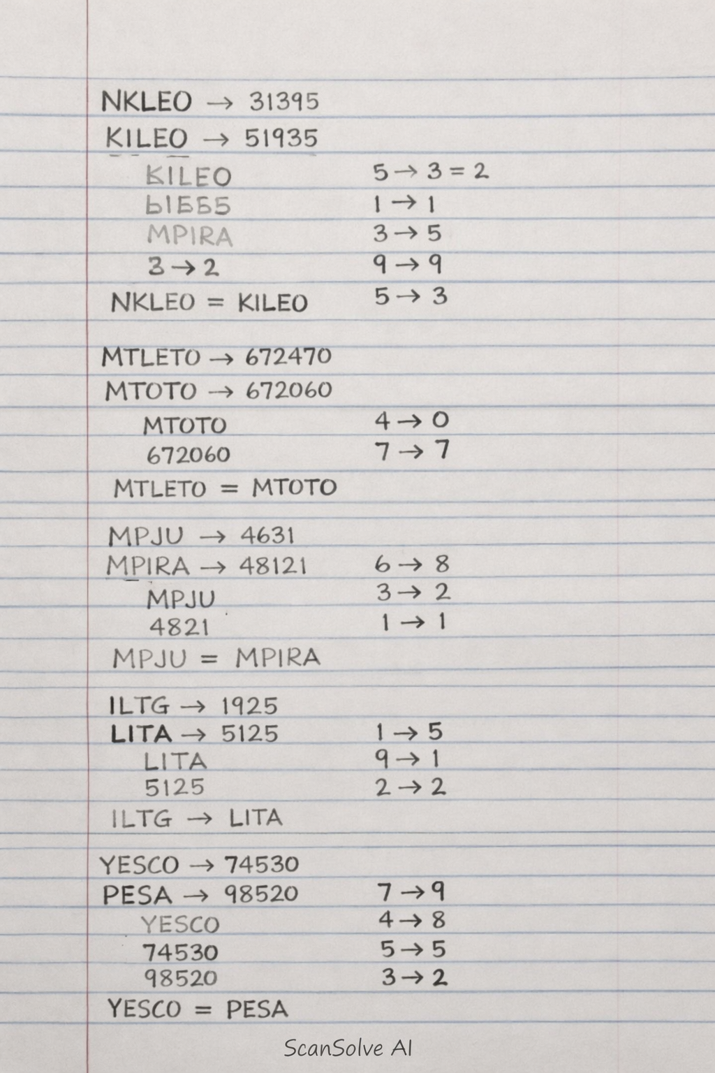 Handwritten step-by-step solution preview