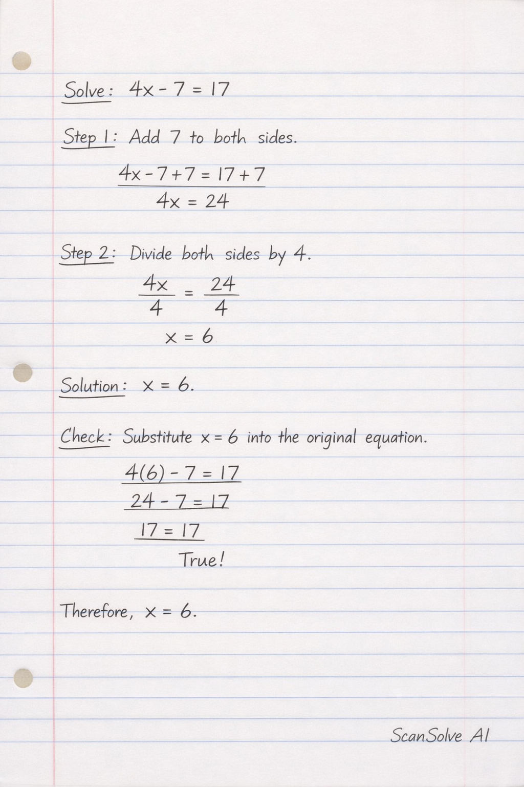 Handwritten step-by-step solution preview