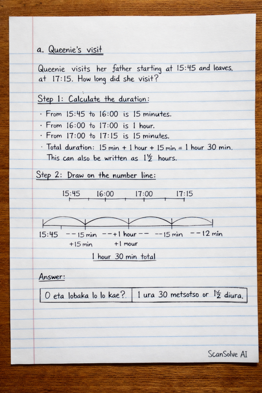 Handwritten step-by-step solution preview