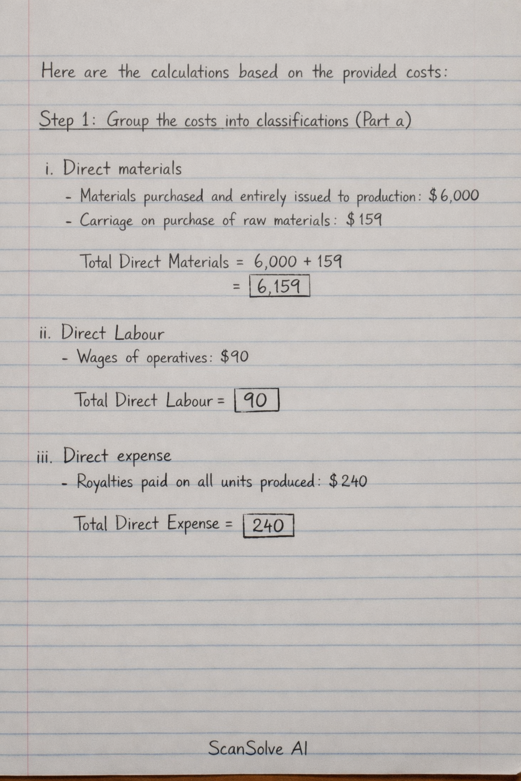 Handwritten step-by-step solution preview