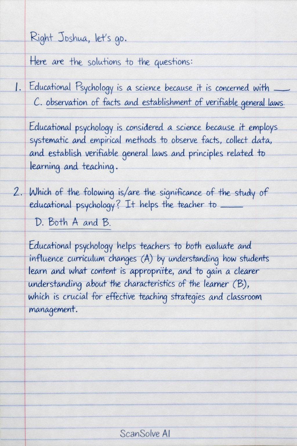 Handwritten step-by-step solution preview