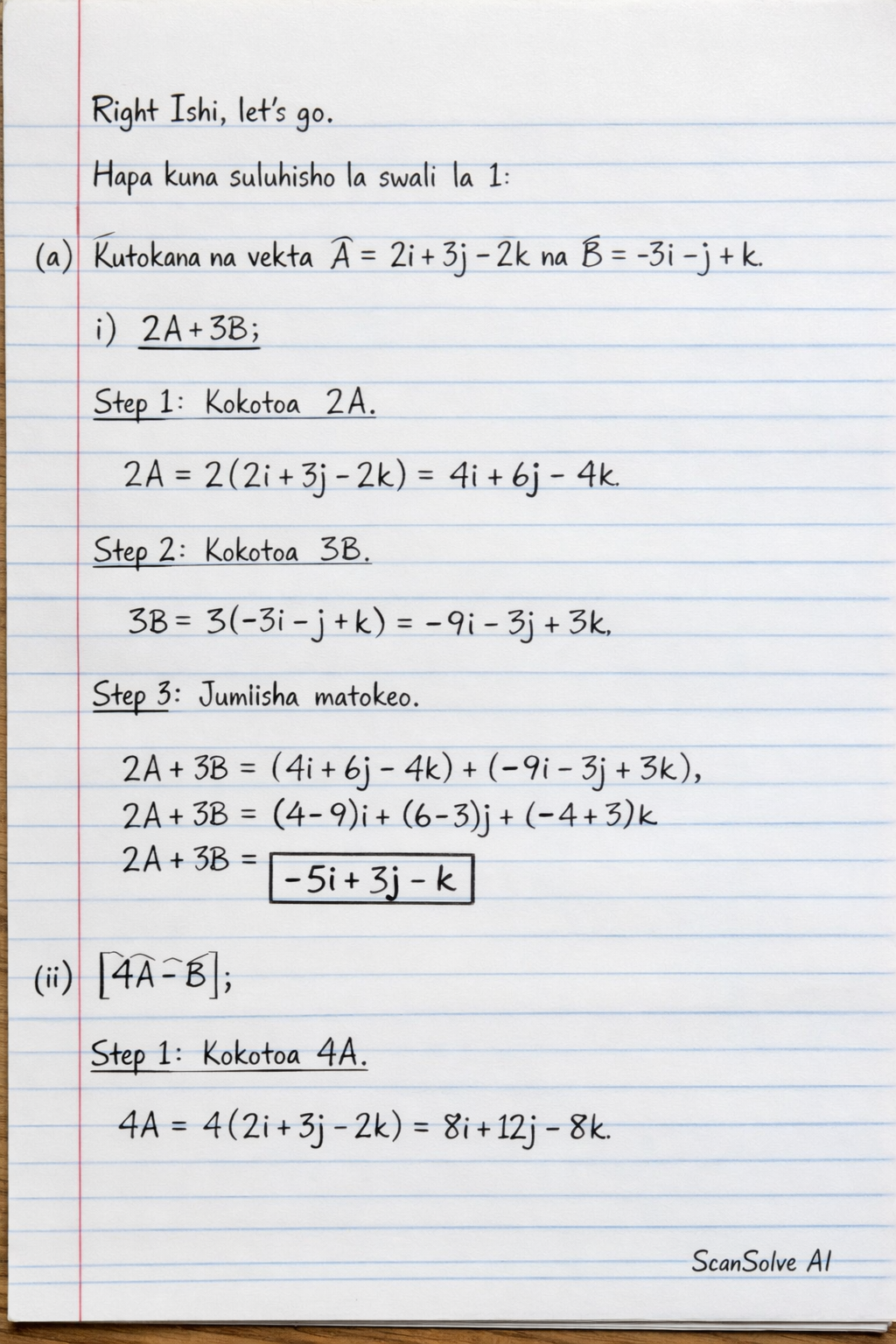Handwritten step-by-step solution preview