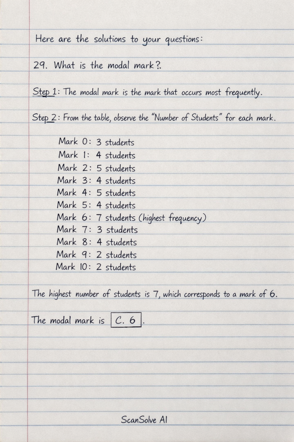 Handwritten step-by-step solution preview