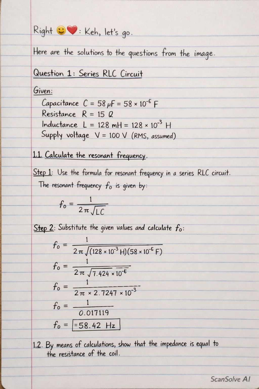 Handwritten step-by-step solution preview