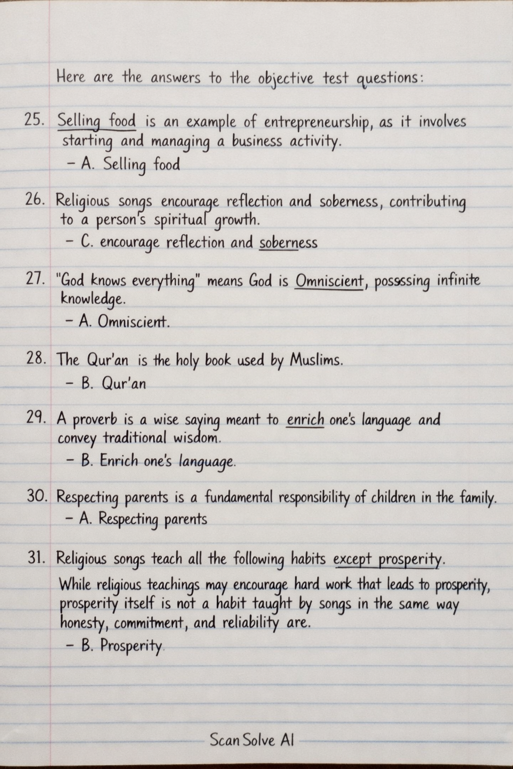 Handwritten step-by-step solution preview