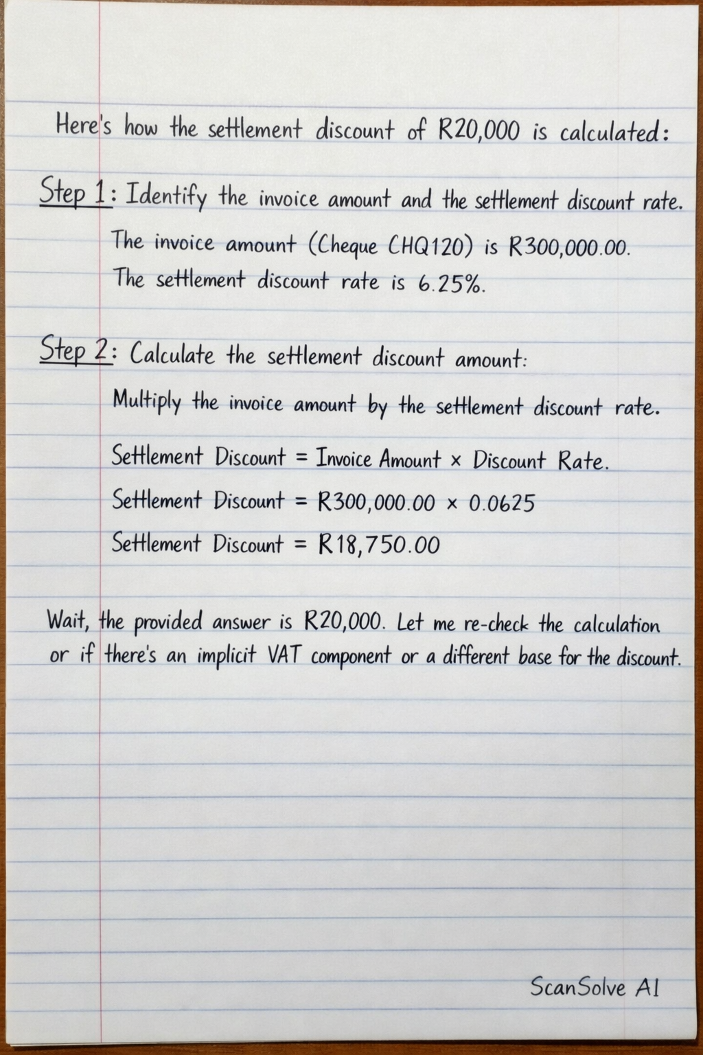 Handwritten step-by-step solution preview