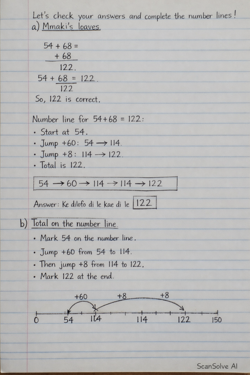 Handwritten step-by-step solution preview