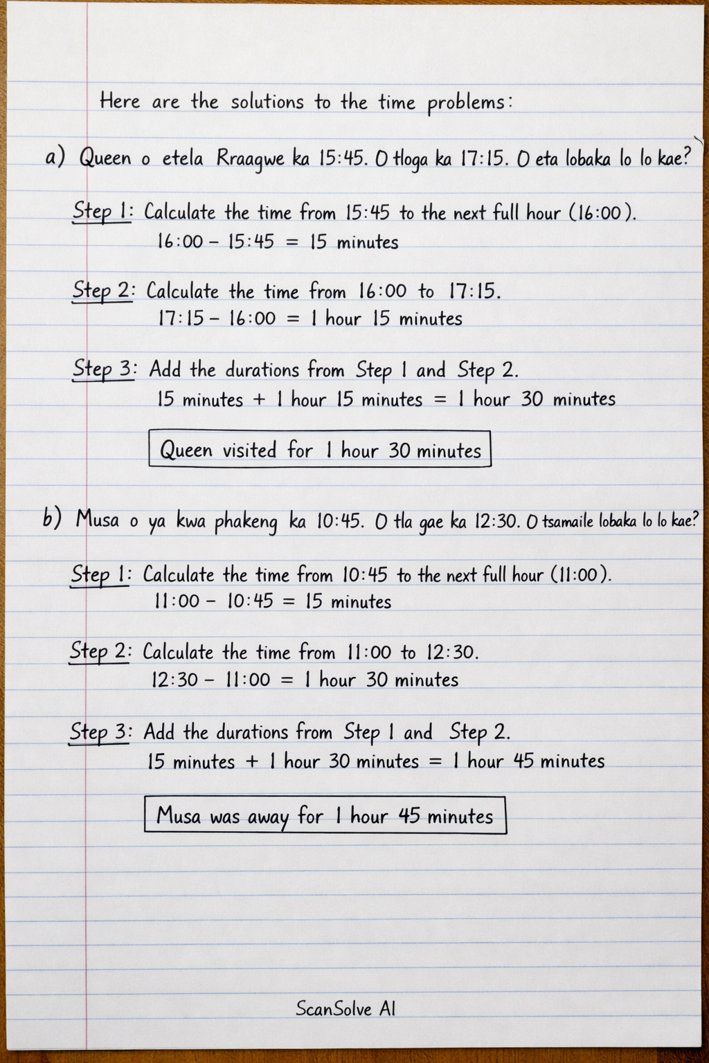 Handwritten step-by-step solution preview