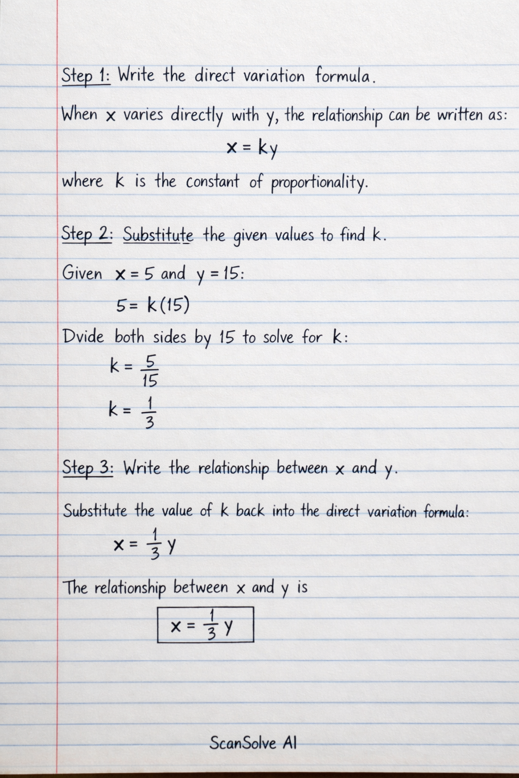 Handwritten step-by-step solution preview
