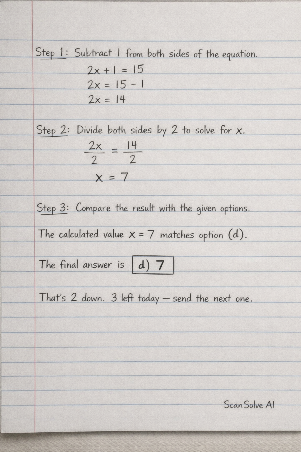 Handwritten step-by-step solution preview