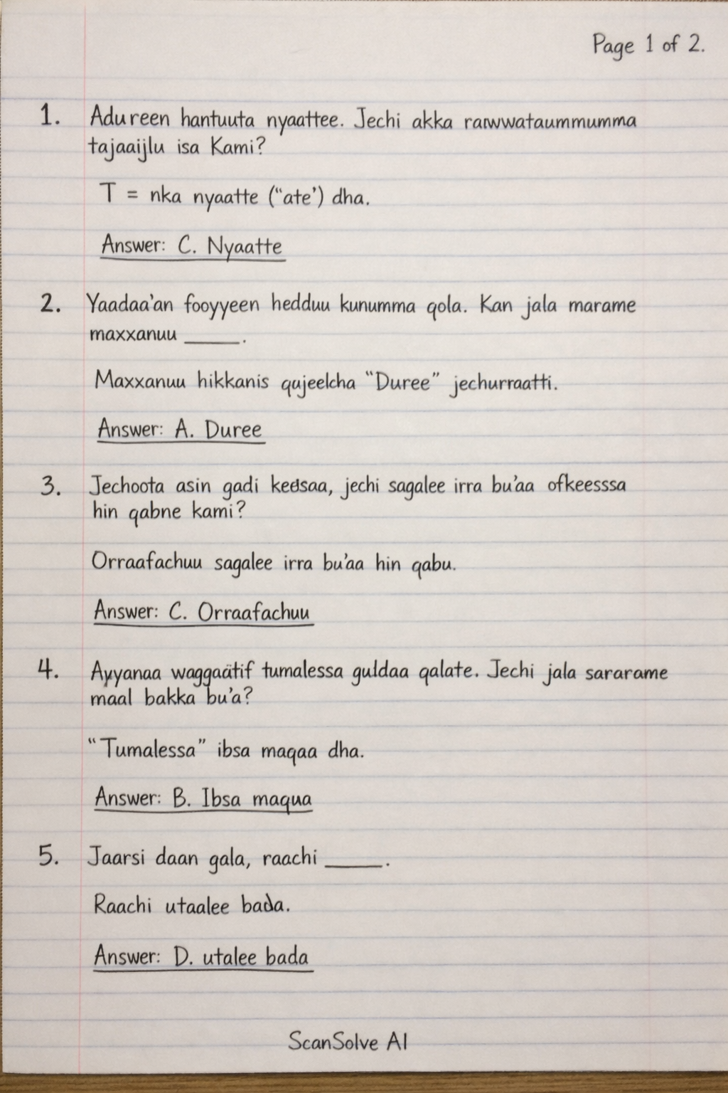 Handwritten step-by-step solution preview