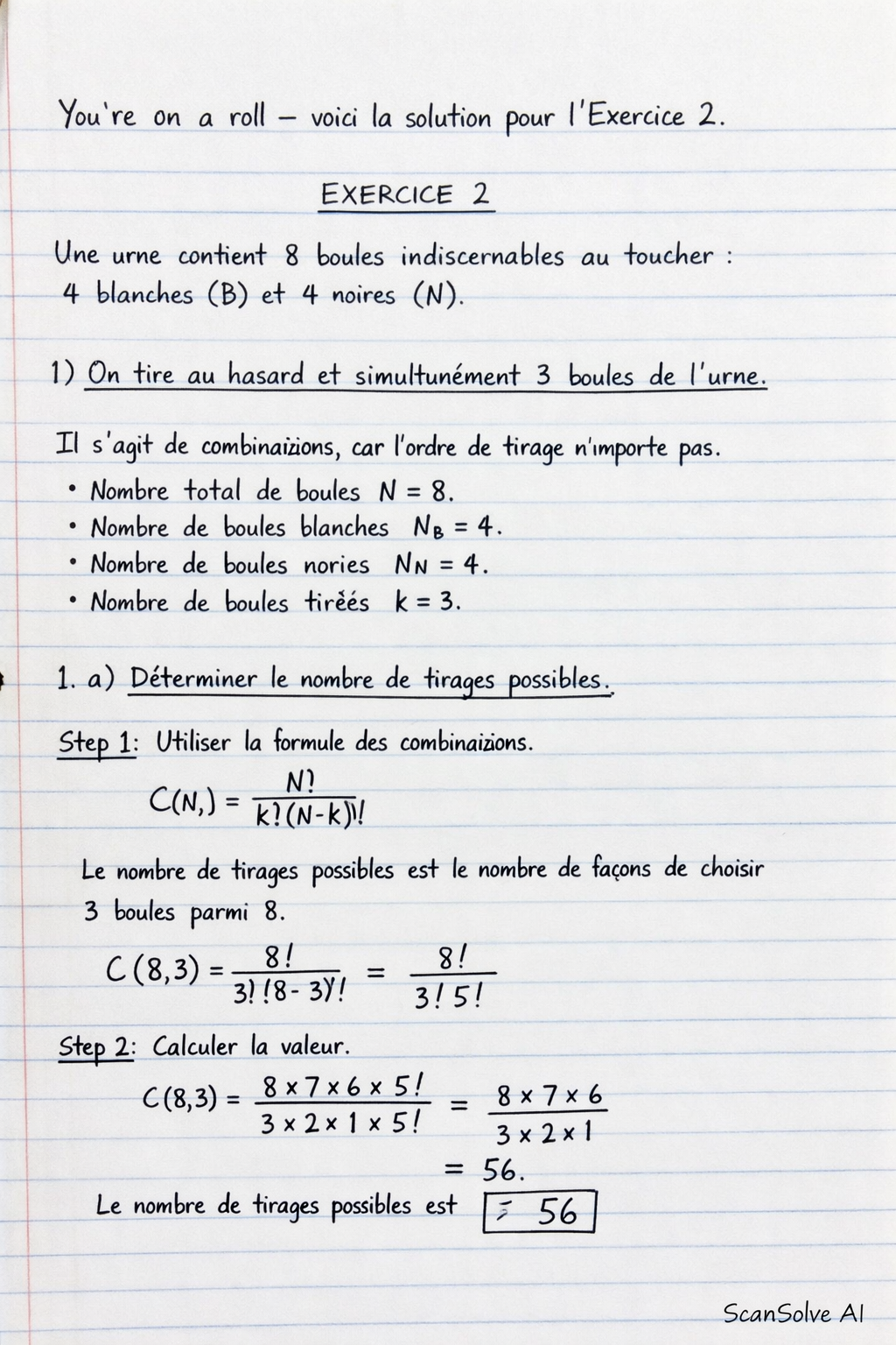 Handwritten step-by-step solution preview