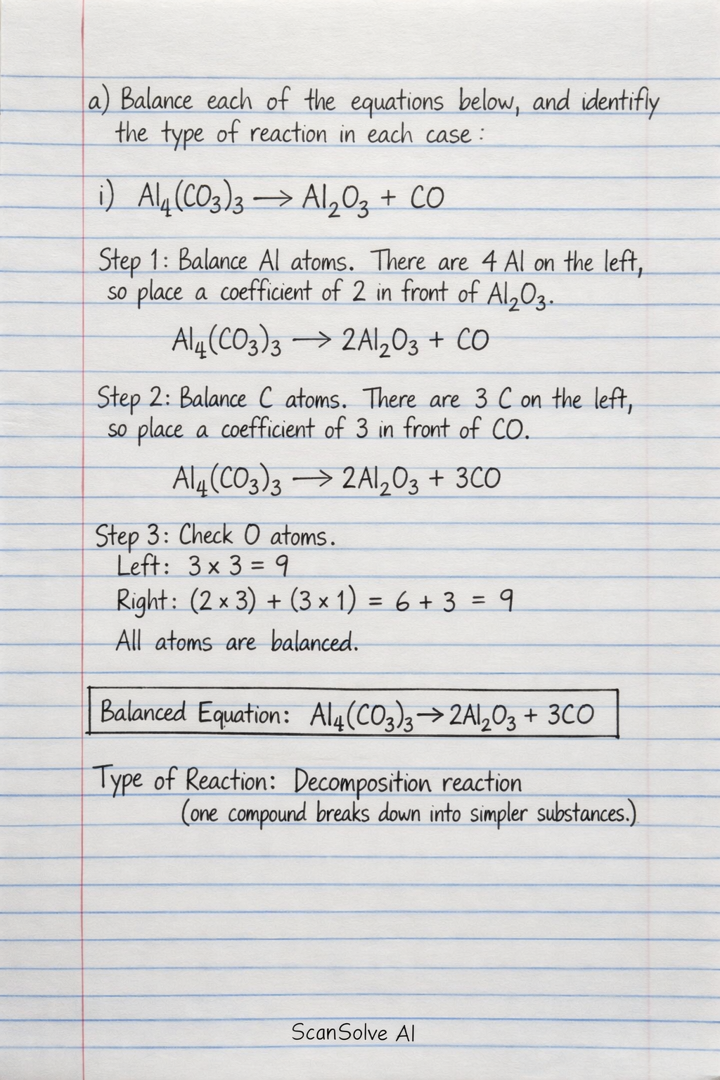 Handwritten step-by-step solution preview