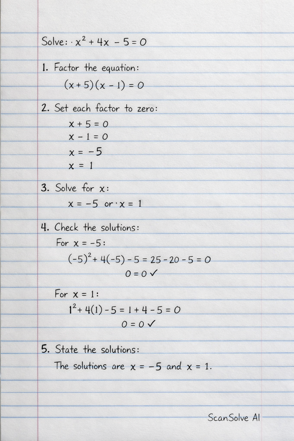 Handwritten step-by-step solution preview