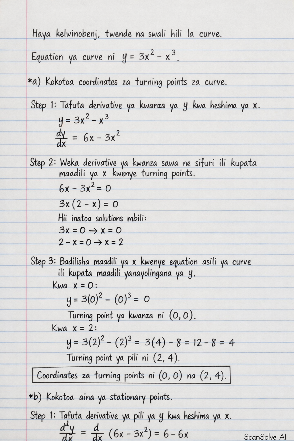 Handwritten step-by-step solution preview
