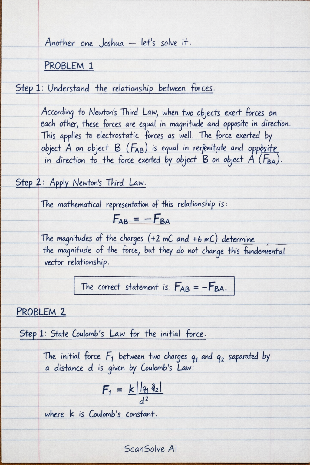 Handwritten step-by-step solution preview