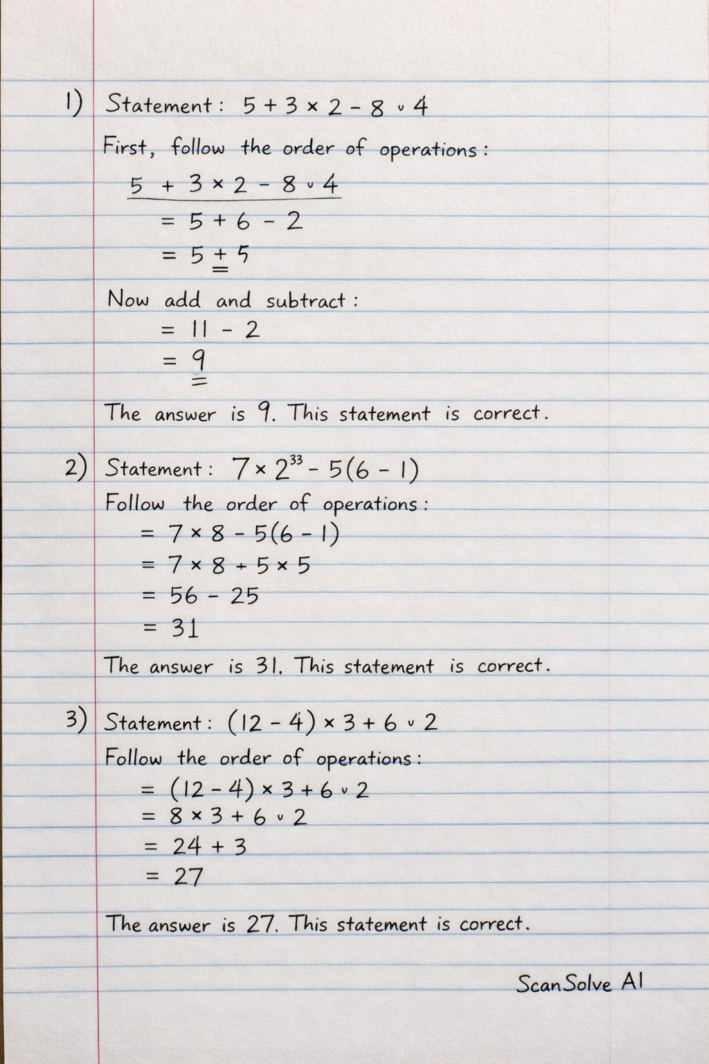 Handwritten step-by-step solution preview