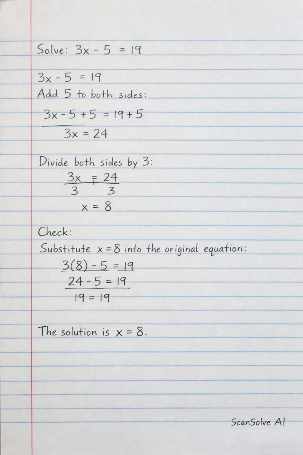Handwritten step-by-step solution preview
