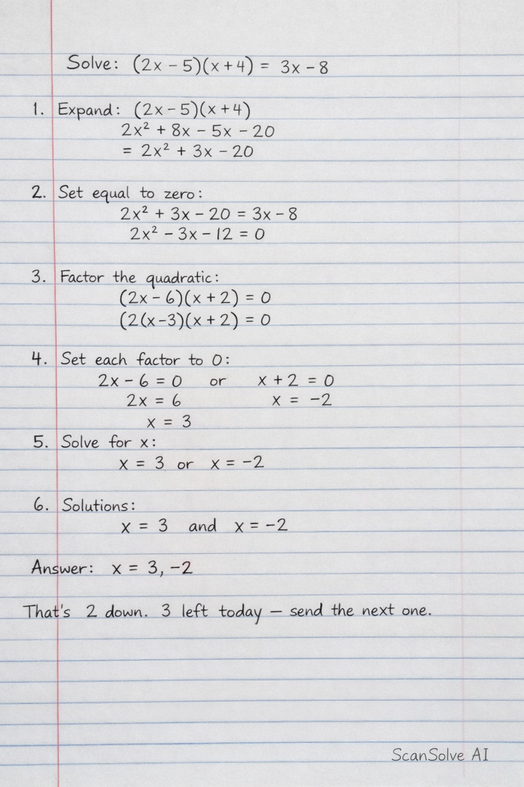Handwritten step-by-step solution preview