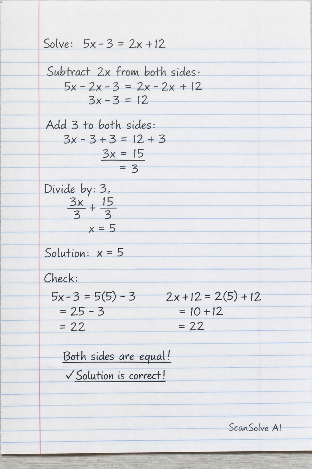 Handwritten step-by-step solution preview