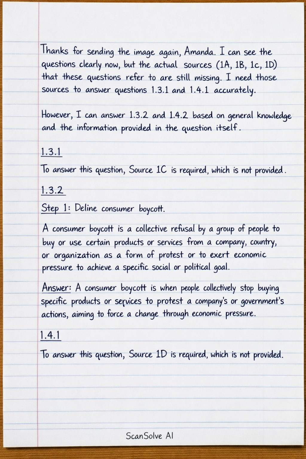 Handwritten step-by-step solution preview