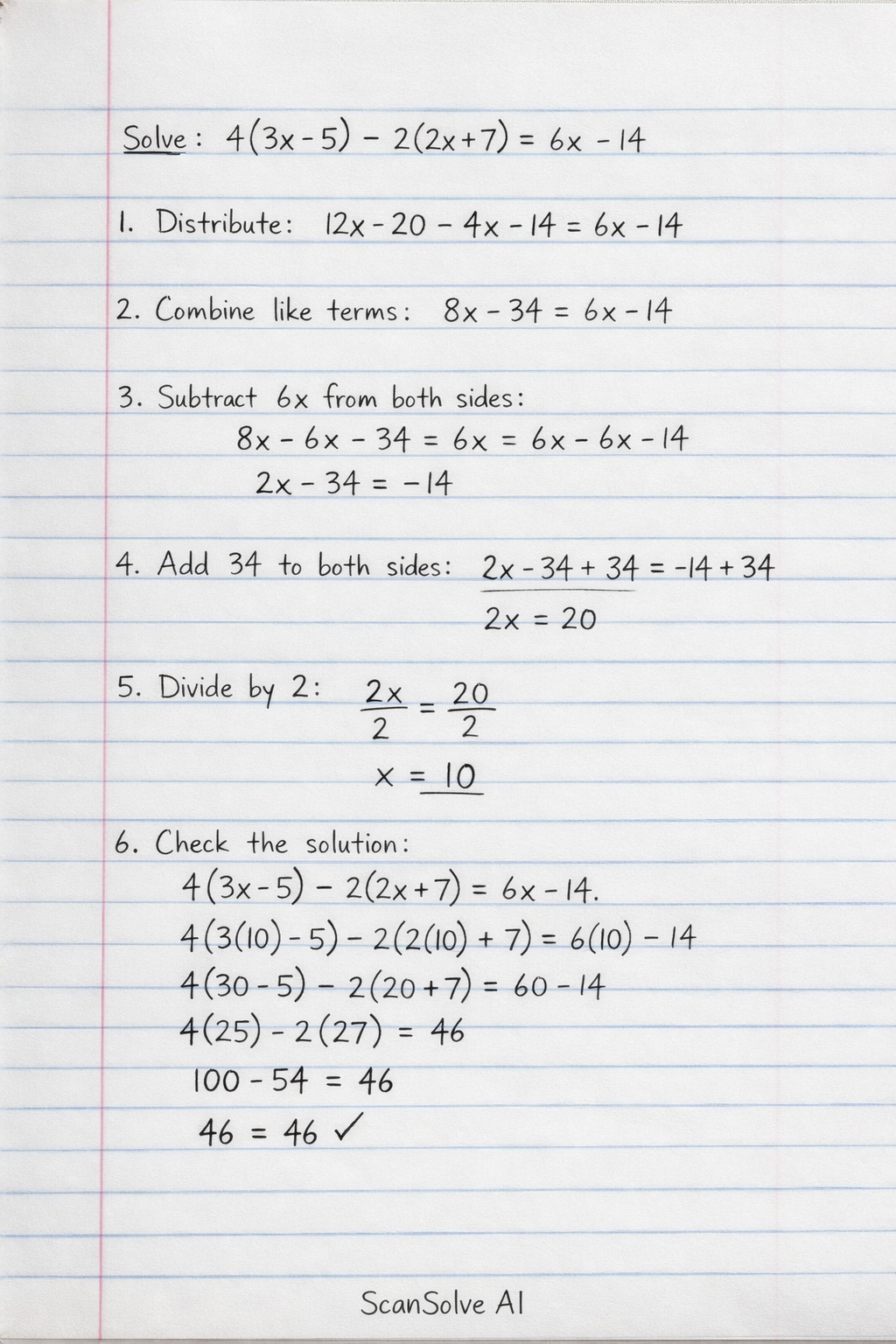 Handwritten step-by-step solution preview