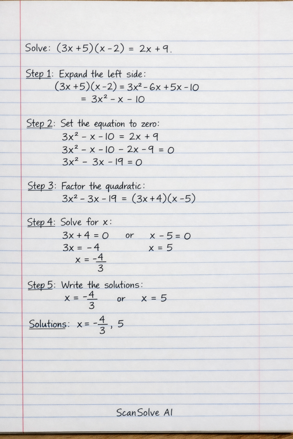 Handwritten step-by-step solution preview