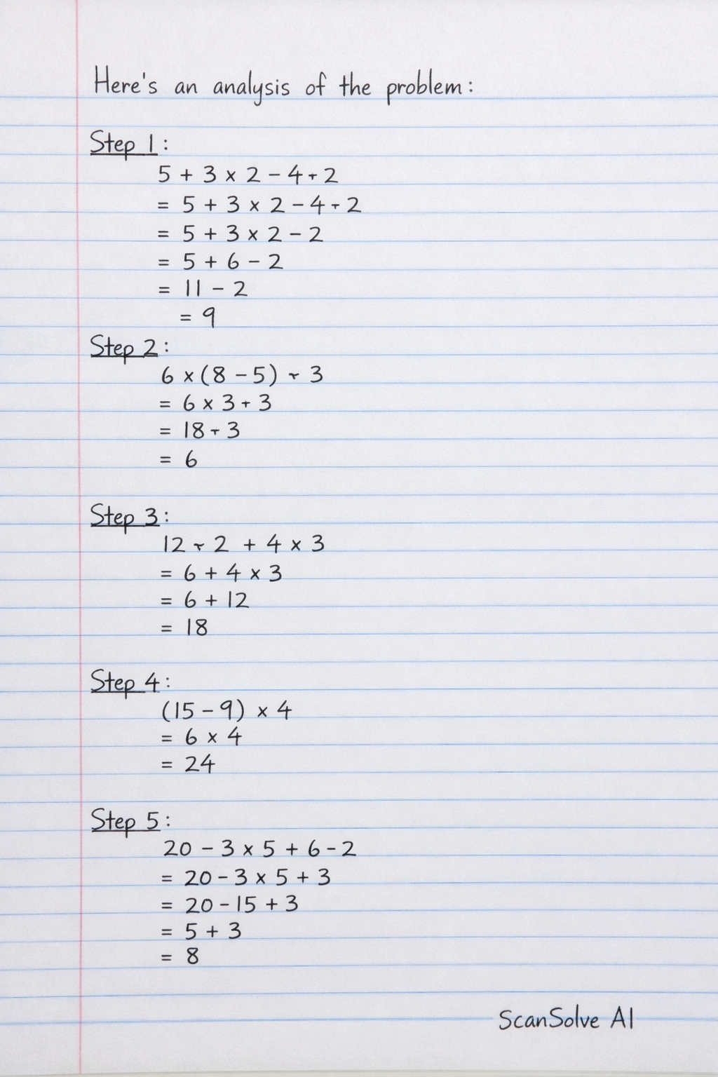 Handwritten step-by-step solution preview
