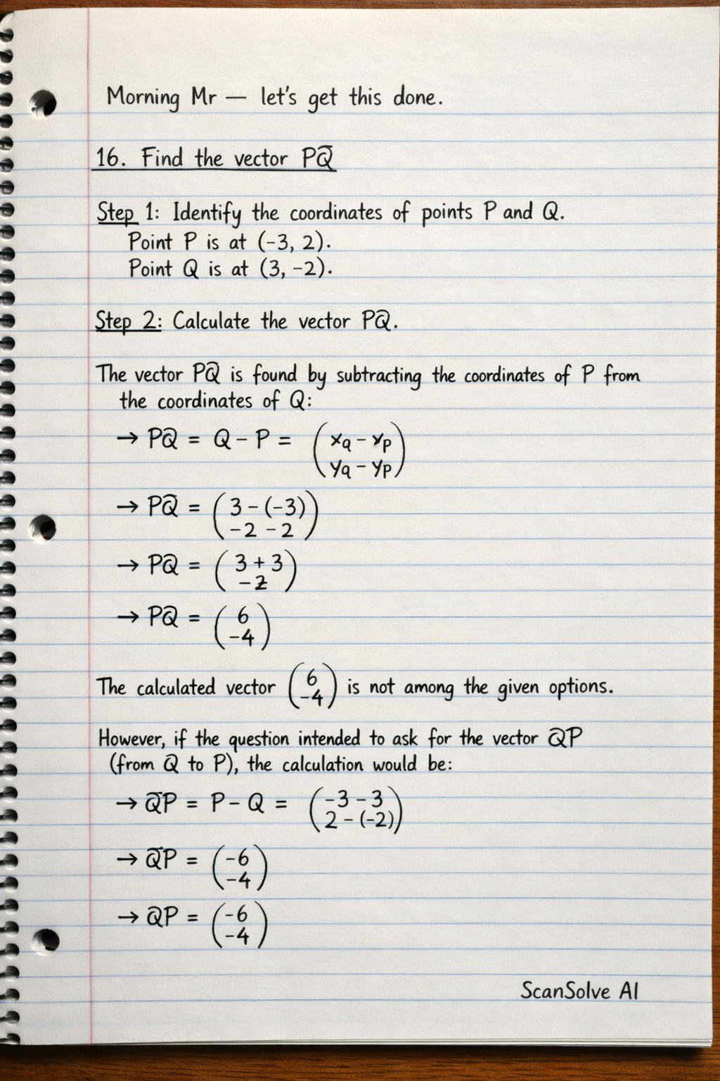 Handwritten step-by-step solution preview