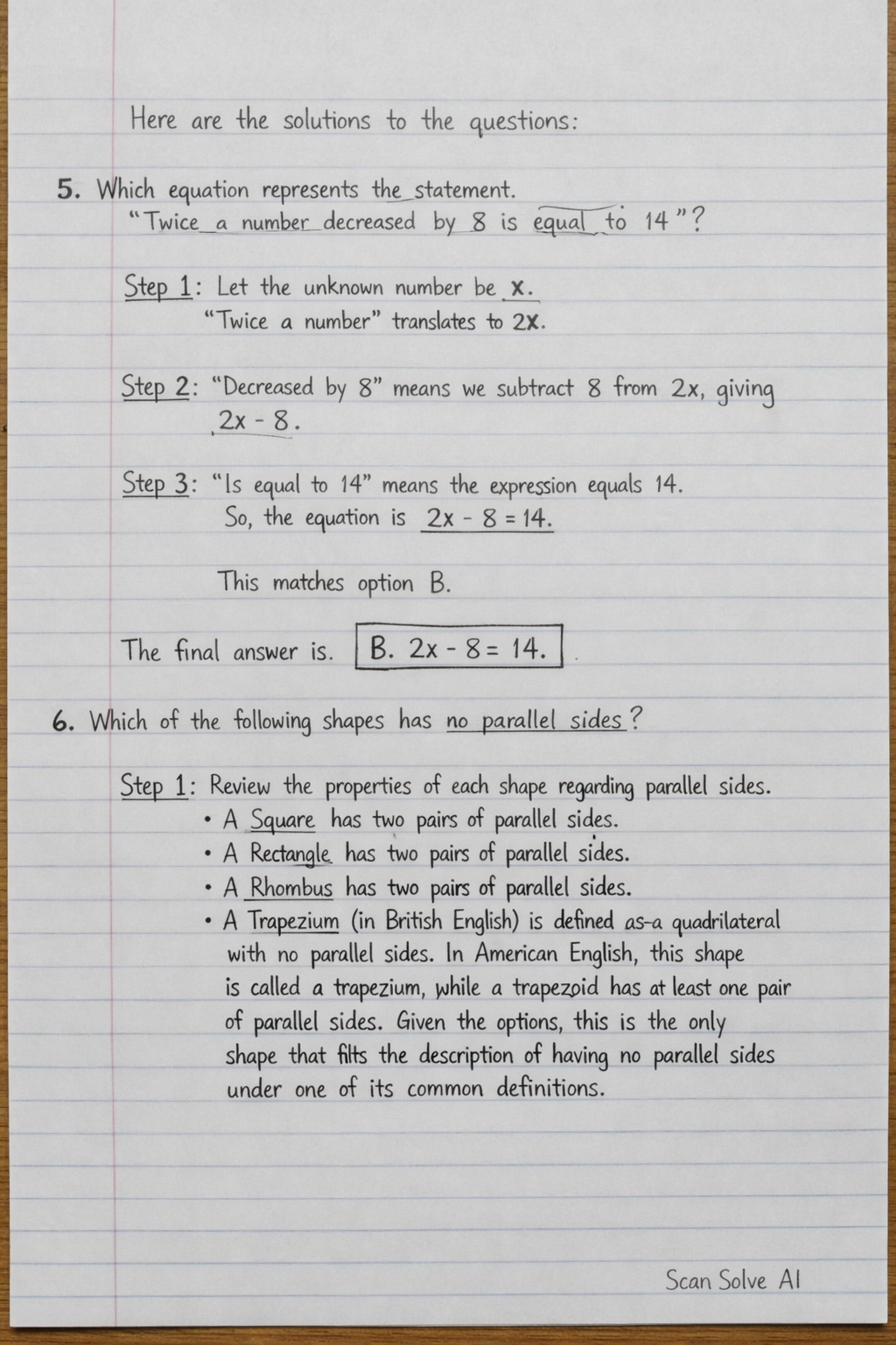 Handwritten step-by-step solution preview