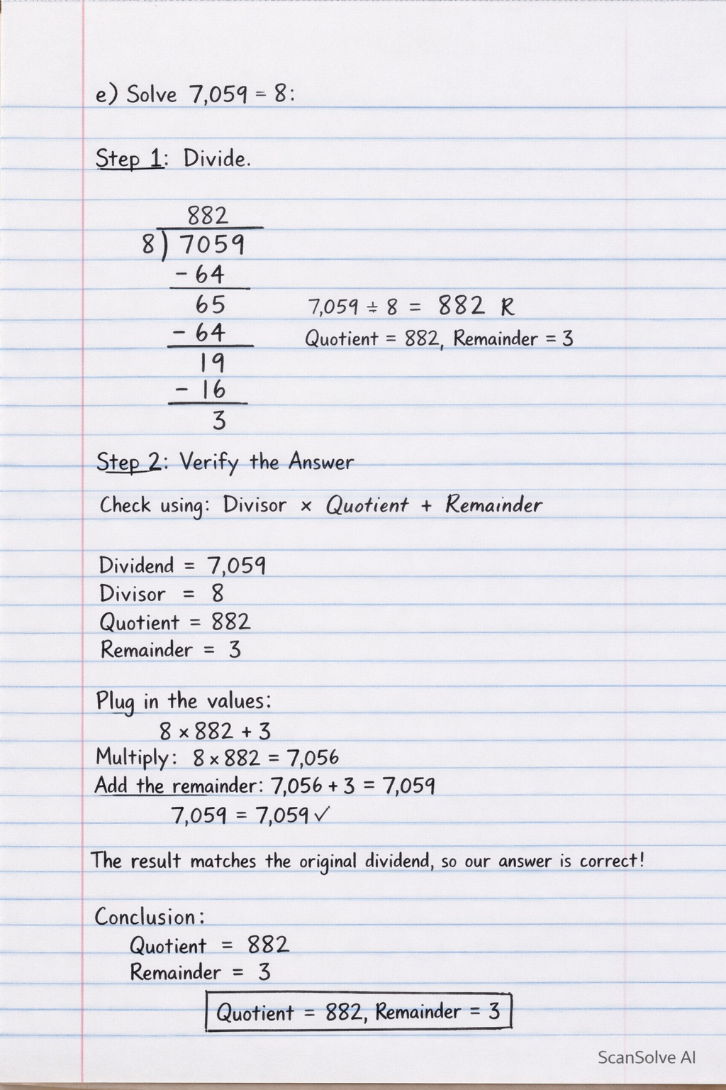 Handwritten step-by-step solution preview