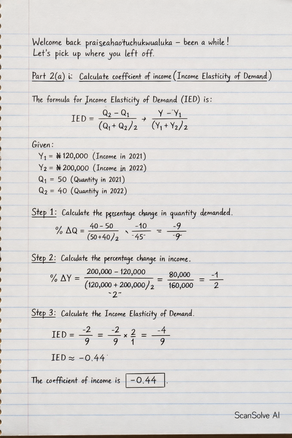 Handwritten step-by-step solution preview
