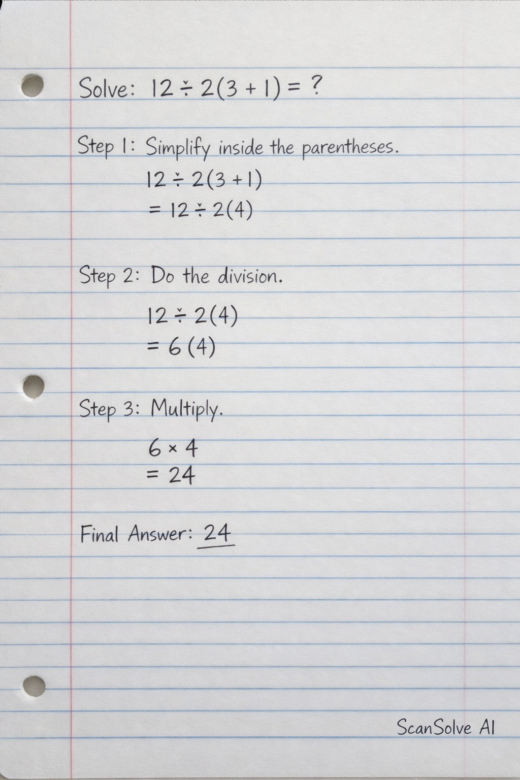 Handwritten step-by-step solution preview