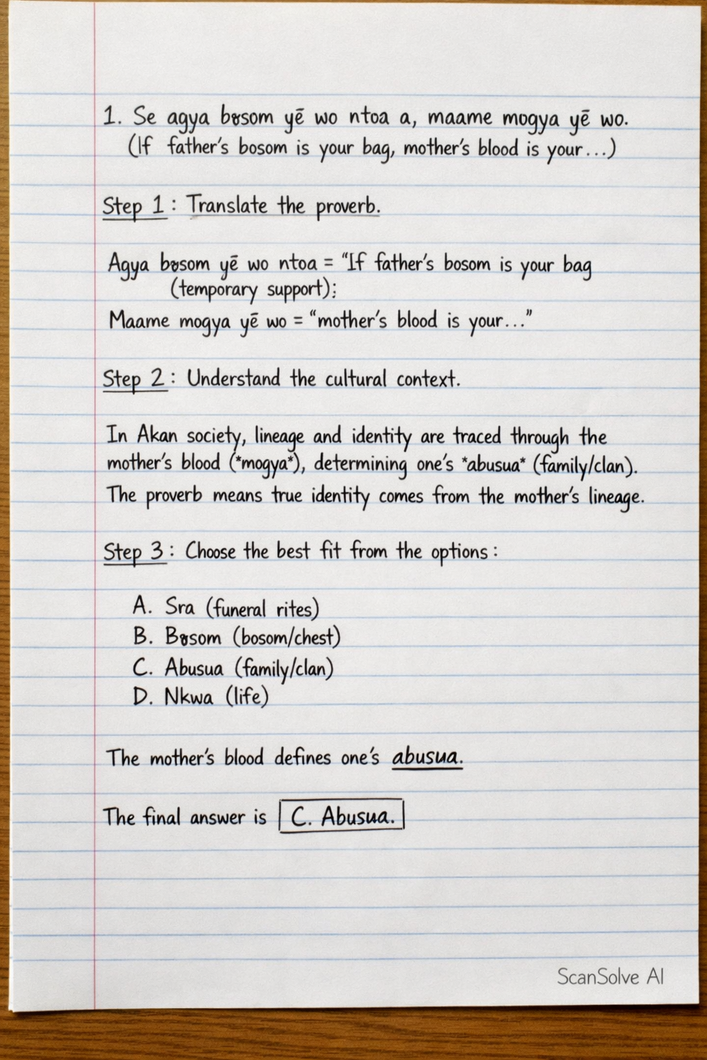 Handwritten step-by-step solution preview