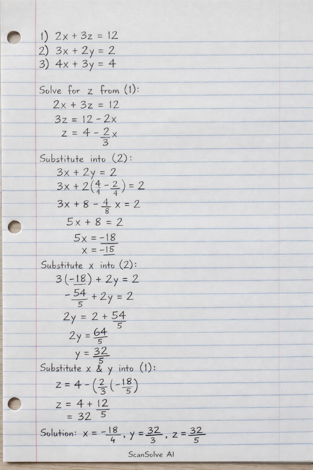 Handwritten step-by-step solution preview