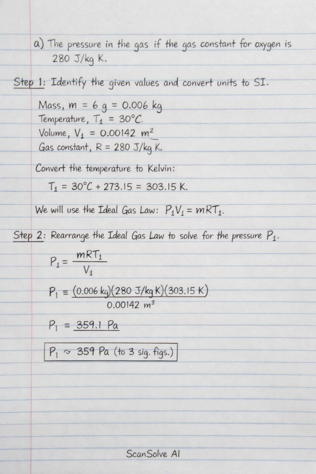 Handwritten step-by-step solution preview