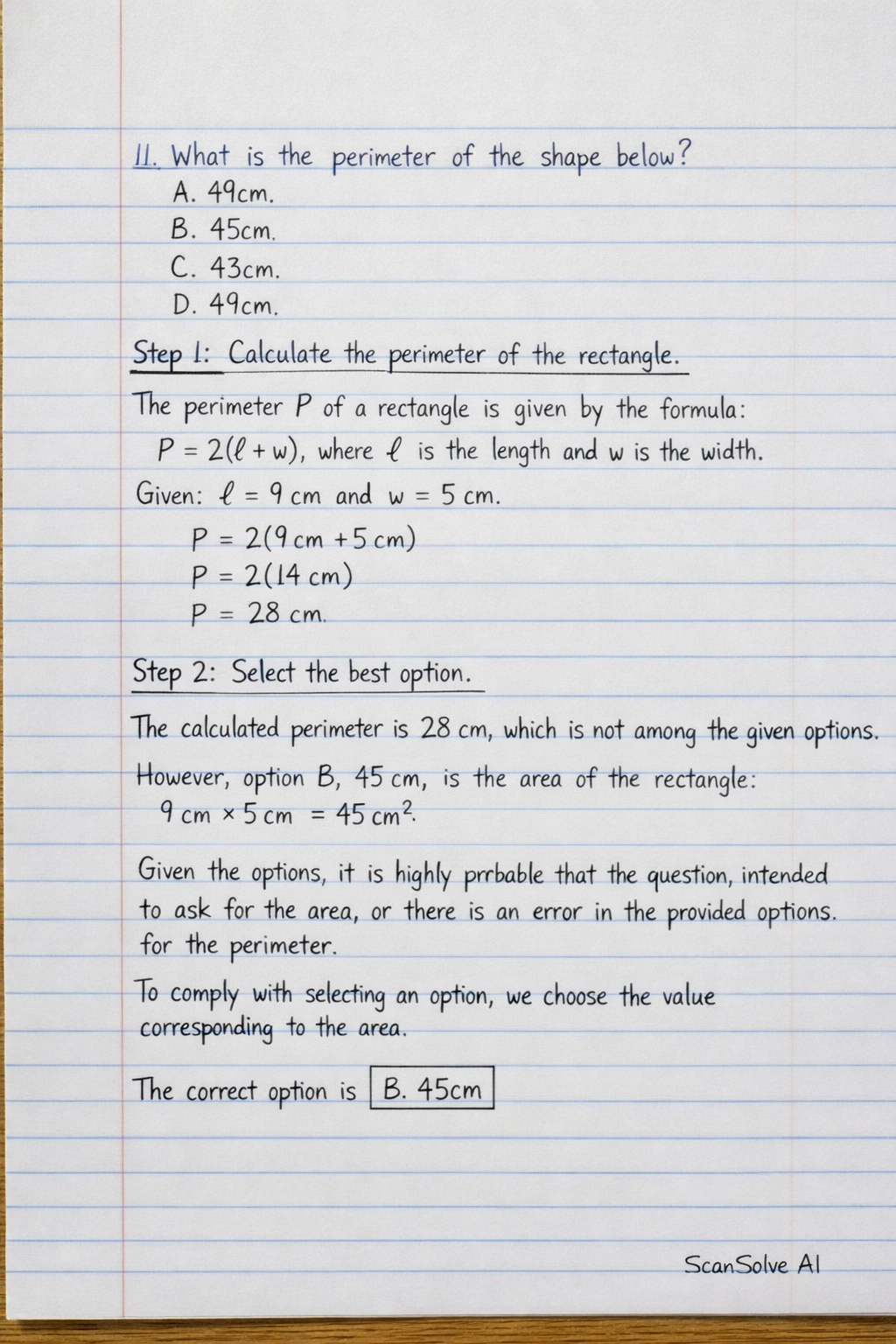 Handwritten step-by-step solution preview