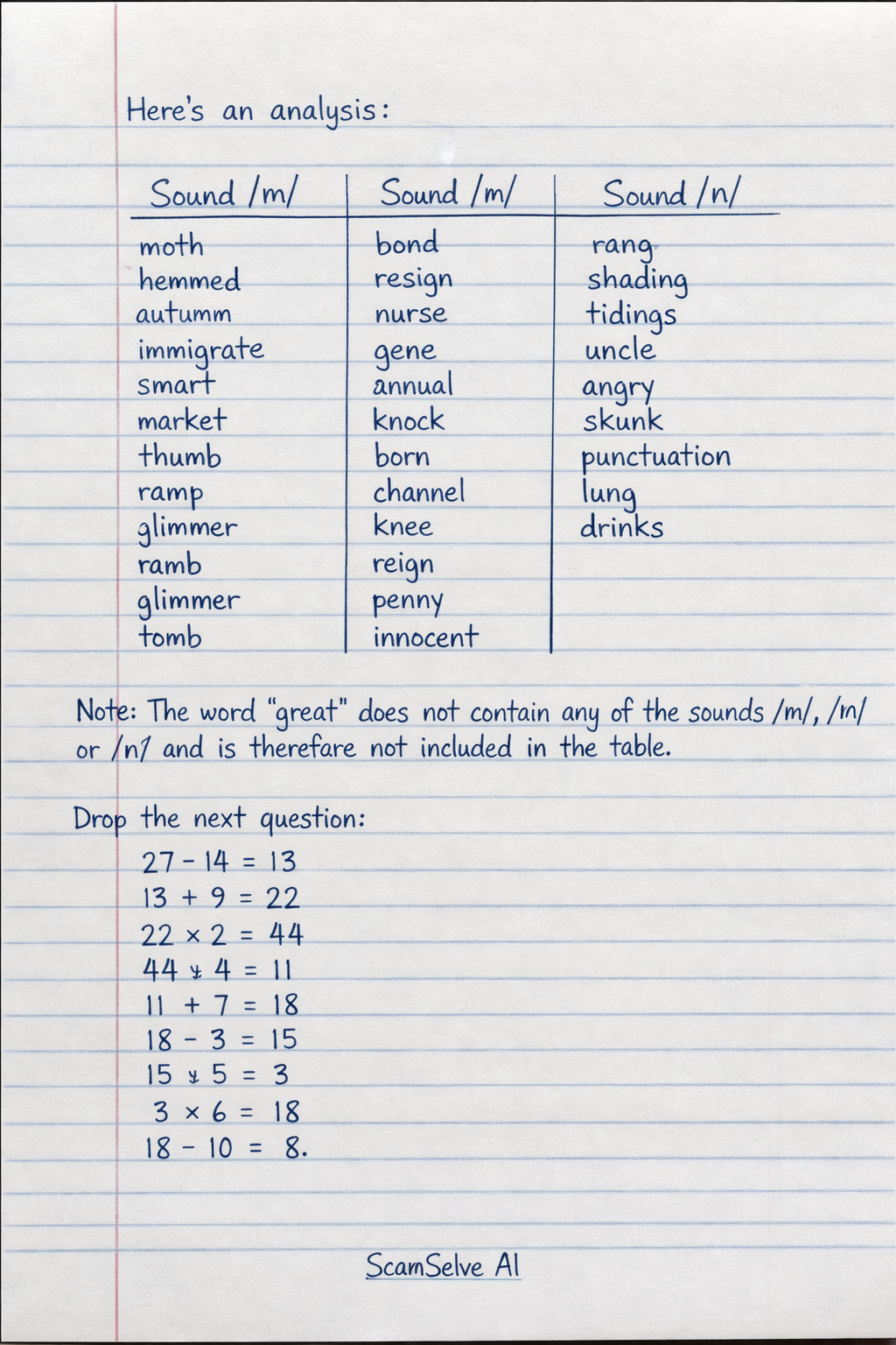 Handwritten step-by-step solution preview