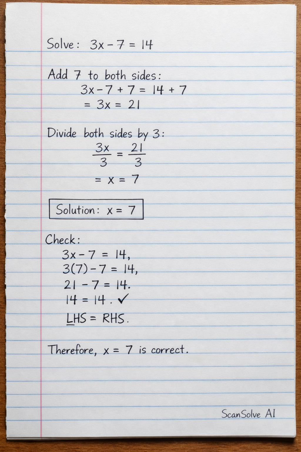 Handwritten step-by-step solution preview